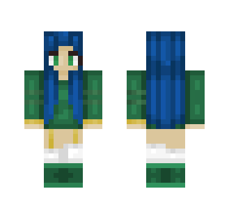 Blue & Green Kawaii Girl