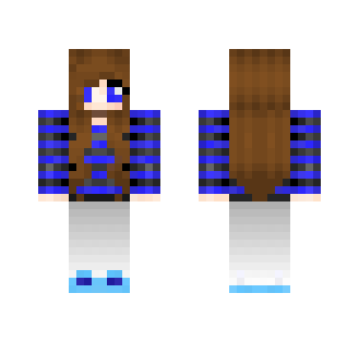 Blue cute girl - Cute Girls Minecraft Skins - image 2