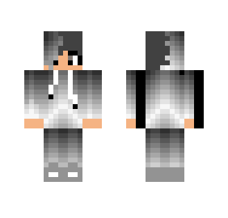 Gray and black haired girl - Color Haired Girls Minecraft Skins - image 2