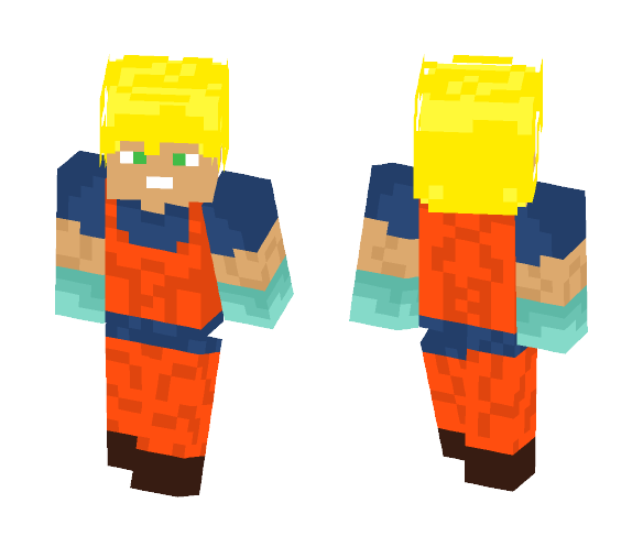 Gohan SuperSayan (WarriorZDress) - Male Minecraft Skins - image 1