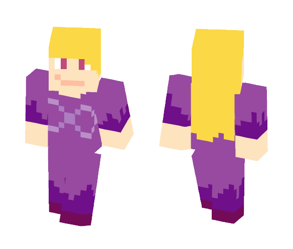 Download Free Purple Girl Skin for Minecraft image 1 Purple Girl - Girl Minecraft Skins - image 1