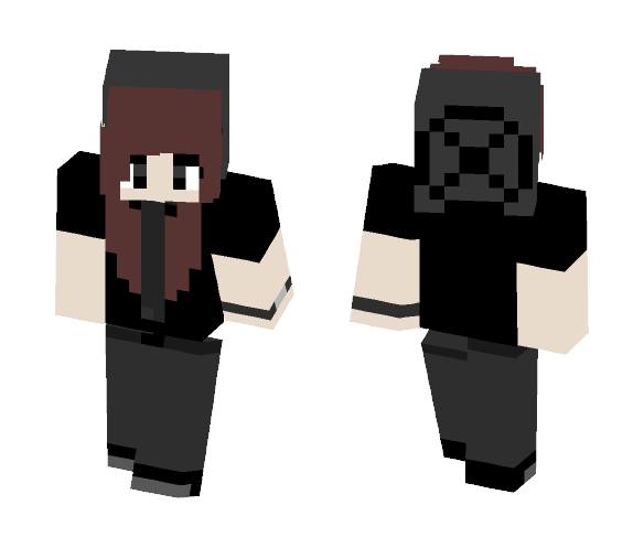 Slender Obsessed Teen - Female Minecraft Skins - image 1