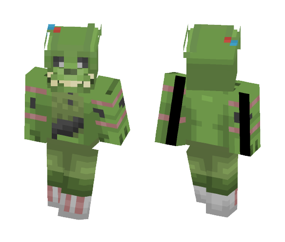 Springtrap {Steve model in Desc} - Male Minecraft Skins - image 1