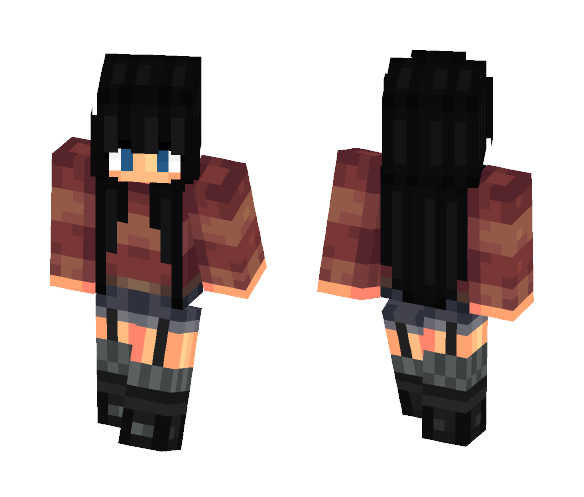 Download Free Autumn Girl Skin for Minecraft image 1 Autumn Girl - Girl Minecraft Skins - image 1