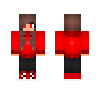 Red hoodie teen