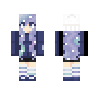 Galaxy hair girl