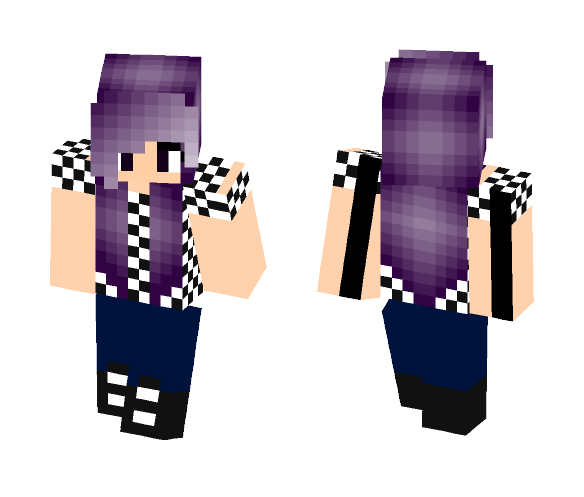 Cool galaxy hair - Female Minecraft Skins - image 1