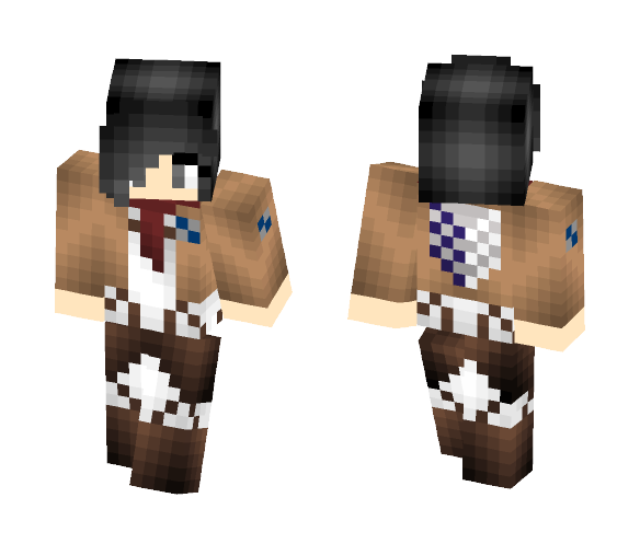 Mikasa Ackerman - Female Minecraft Skins - image 1