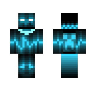 cool blue neon creeper boy - Boy Minecraft Skins - image 2