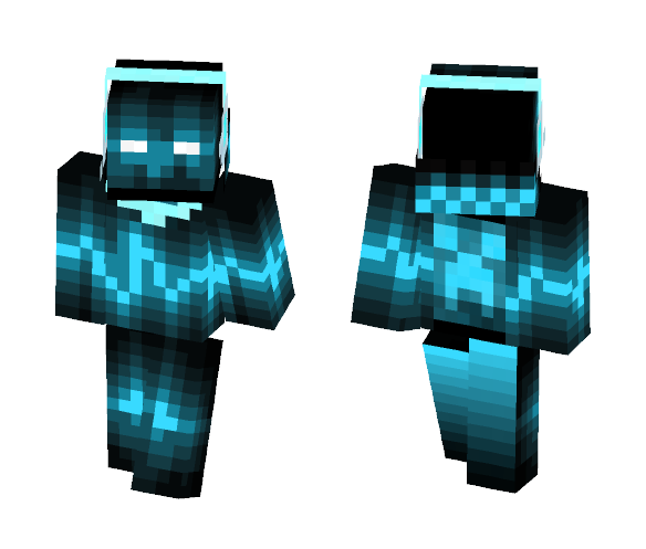 cool blue neon creeper boy - Boy Minecraft Skins - image 1