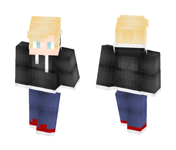 Black Hoodie Boy - Boy Minecraft Skins - image 1