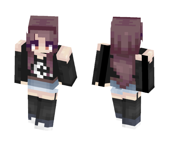 tired sunset - Female Minecraft Skins - image 1