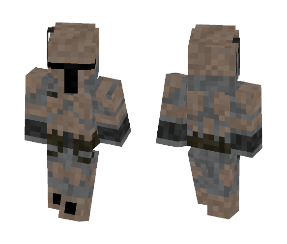 Desert Mandalorian - Male Minecraft Skins - image 1