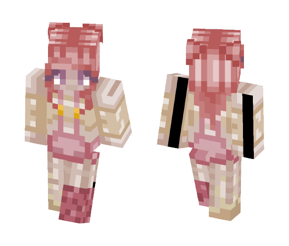 Download Free StrawberryCheescake Girl Skin for Minecraft image 1 StrawberryCheescake Girl - Girl Minecraft Skins - image 1