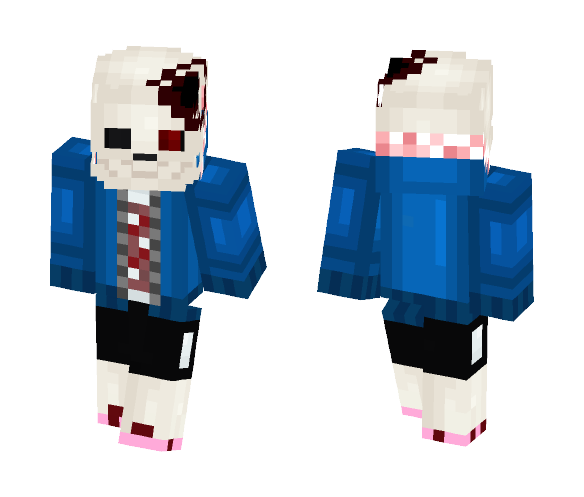 Horrortale Sans - Male Minecraft Skins - image 1