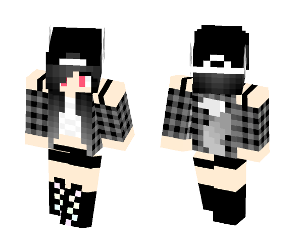 Wolf Skater - Female Minecraft Skins - image 1