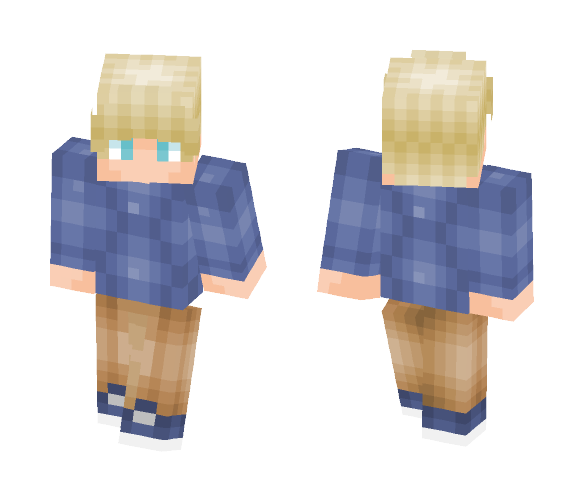 Cool Blue Boy - Boy Minecraft Skins - image 1