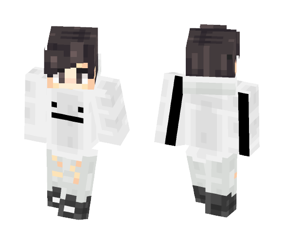 White Hoodie - Male Minecraft Skins - image 1