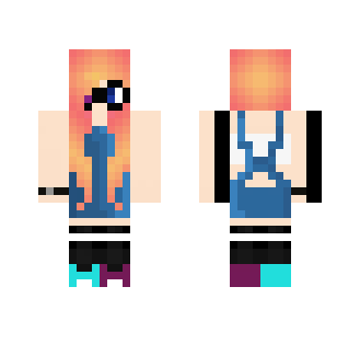 Pink haired girl :3 - Color Haired Girls Minecraft Skins - image 2