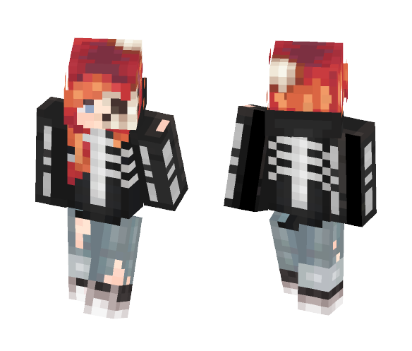 Halloween with bones - Halloween Minecraft Skins - image 1