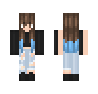 Blue Dip Dye Girl ; Zeen.s.a.a Req