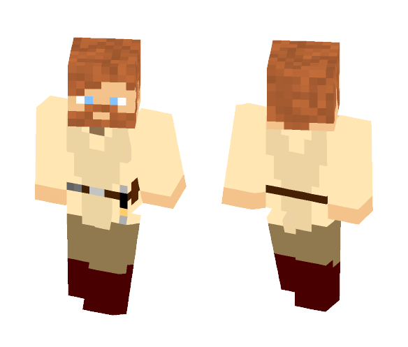 Download Free Obi-Wan Kenobi Skin for Minecraft image 1 Obi-Wan Kenobi - Male Minecraft Skins - image 1