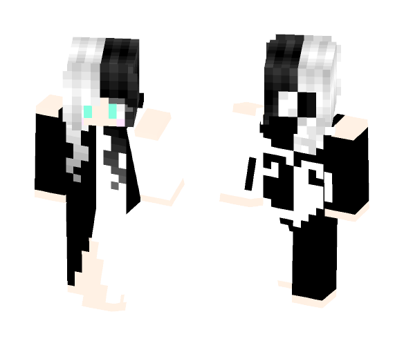 Download Free Yin Yang Girl Skin for Minecraft image 1 Yin Yang Girl - Girl Minecraft Skins - image 1