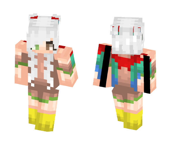 Download Free Request -Parrot Girl OC- Skin for Minecraft image 1 Request -Parrot Girl OC- - Girl Minecraft Skins - image 1