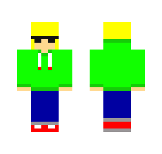 Teen with Lime Jacket