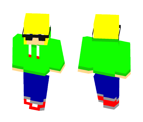 Teen with Lime Jacket - Male Minecraft Skins - image 1