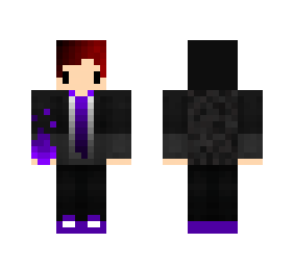 Purple fire Chibi boy