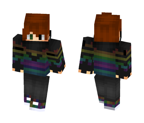 OxMigzxO[Rainbow Boy] - Male Minecraft Skins - image 1
