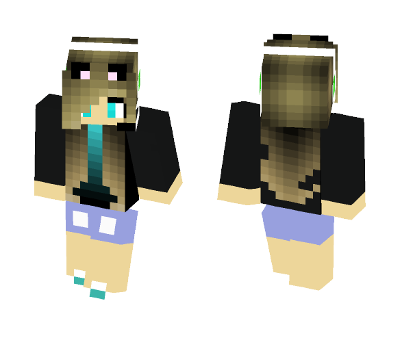 Cat Gamer Girl! - Cat Minecraft Skins - image 1