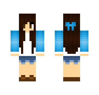 Blue bow :3