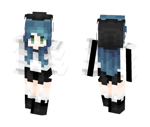 Download Free so edgy you could cut yourself Skin for Minecraft image 1 so edgy you could cut yourself - Female Minecraft Skins - image 1