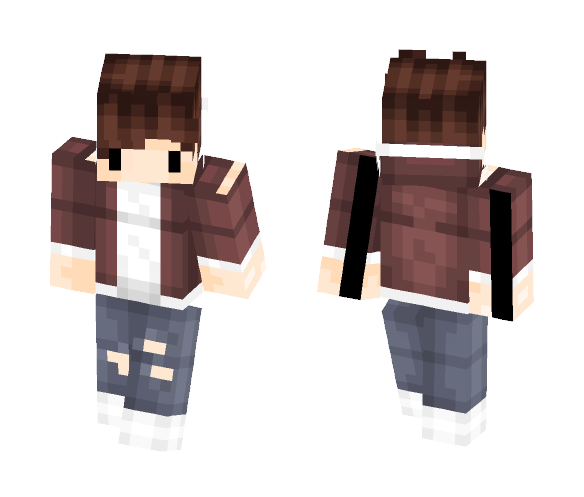 Redish Chibi Boy | ???? Zero - Boy Minecraft Skins - image 1