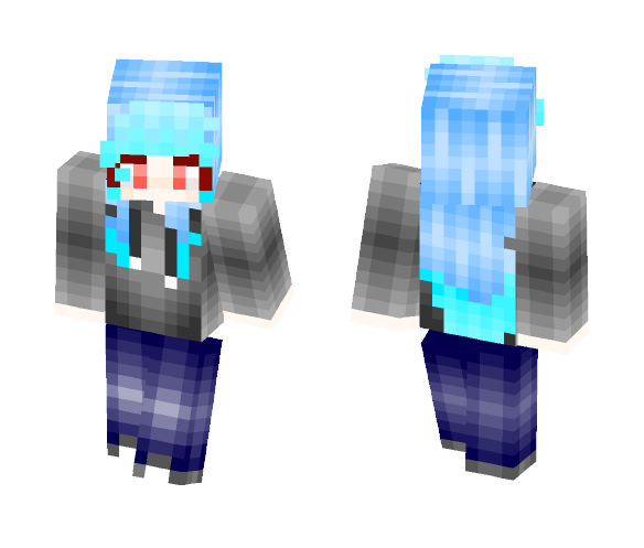 Sea Hoodie - Female Minecraft Skins - image 1