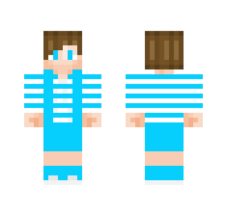 Blue and white stripes