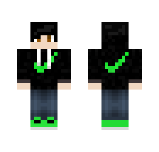 Green Nike boy