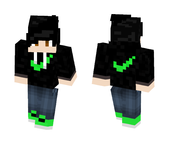 Green Nike boy - Boy Minecraft Skins - image 1