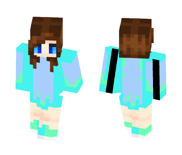 Download Free I made an ice cream girl Skin for Minecraft image 1 I made an ice cream girl - Girl Minecraft Skins - image 1
