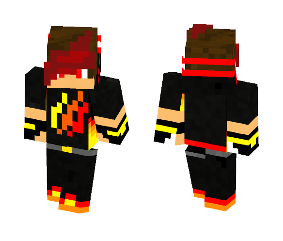 Fire boy - Boy Minecraft Skins - image 1