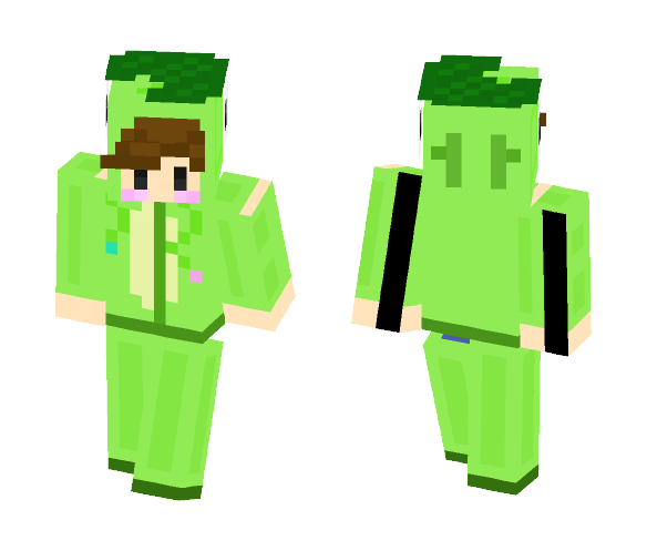 Frog Onesie (Overlay Optional) - Male Minecraft Skins - image 1