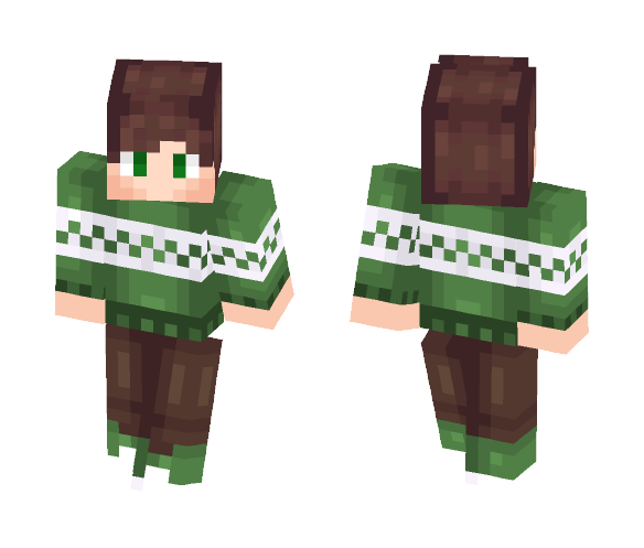 Adolescent pull vert - Male Minecraft Skins - image 1