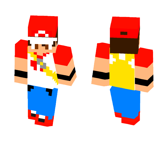 Red (Pokemon Sun & Moon) - Male Minecraft Skins - image 1