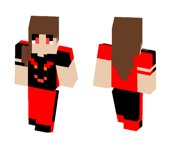Download Free Evil Girl Skin for Minecraft image 1 Evil Girl - Girl Minecraft Skins - image 1