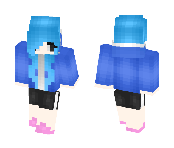 Female Sans (Undertale) - Female Minecraft Skins - image 1