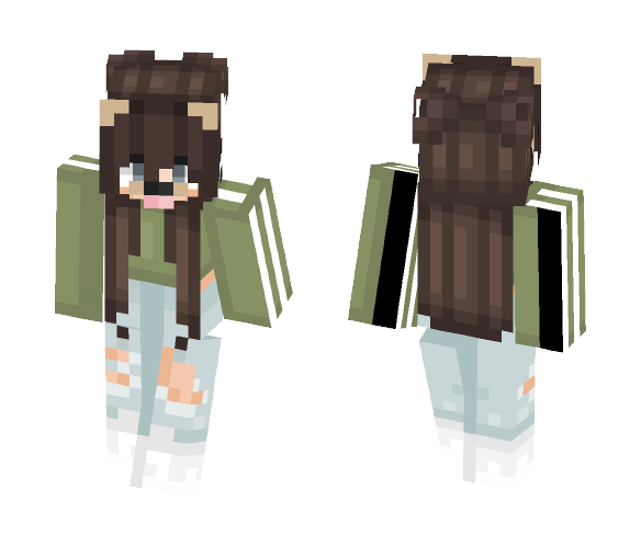 Download Free =šøβξΓ= Cute tumblr girl Skin for Minecraft image 1 =šøβξΓ= Cute tumblr girl - Cute Girls Minecraft Skins - image 1