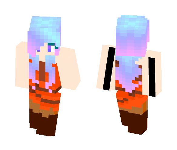 Candyfloss Warrior - Female Minecraft Skins - image 1