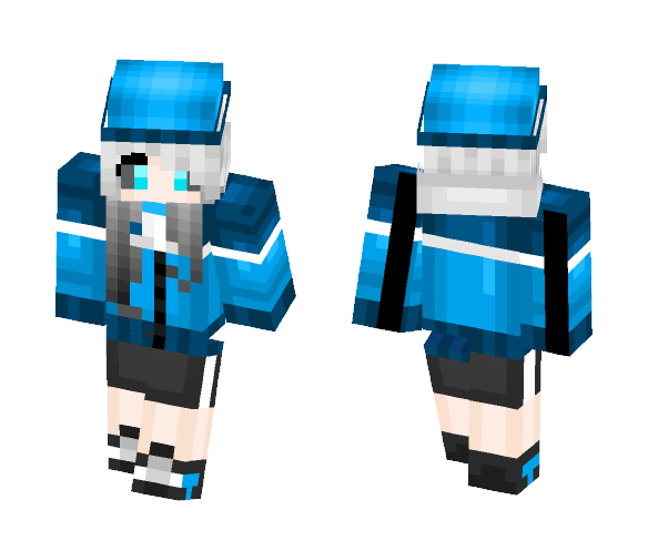 Download Free Human Girl TrainerTale Sans Skin for Minecraft image 1 Human Girl TrainerTale Sans - Girl Minecraft Skins - image 1